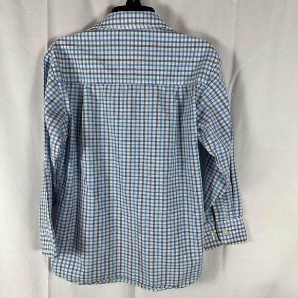 Kenneth Cole Reaction Boys Button Down Checked Plaid Dress Shirt Top Siz… - Picture 2 of 8